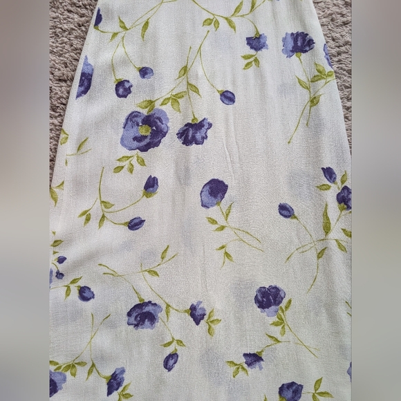 Topshop Rare Vintage 90s Made in UK Floral Lace-Up Slip Dress - Picture 7 of 16